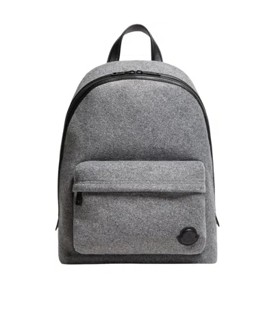 Moncler Carlo Backpack In Gray