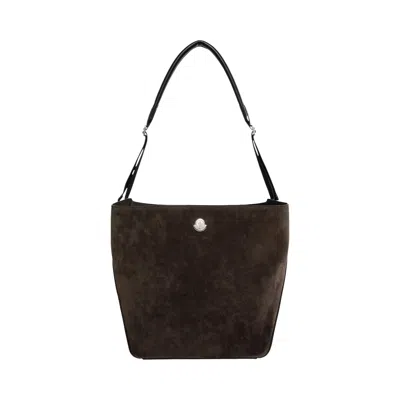 Pre-owned Moncler Carlo Hobo Bag 'dark Brown' | Women's Size Onesize