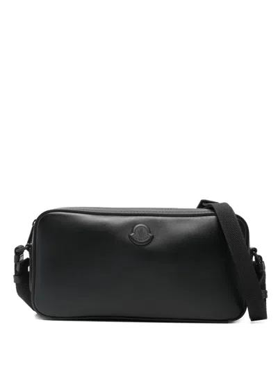Moncler Carlo Logo-detail Cross Body Bag In Black