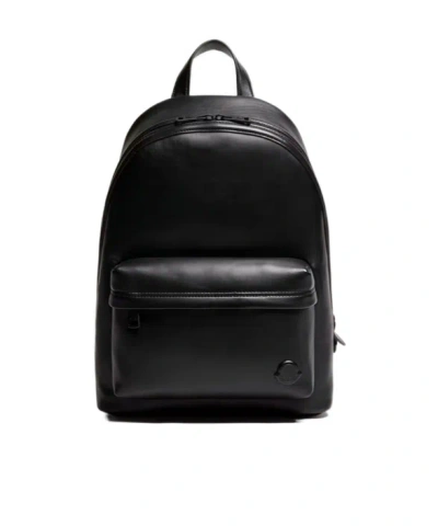 Moncler Carlo Logo Patch Backpack In Black