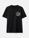 Moncler Cartoon Logo Cotton T-shirt In Black