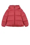 Moncler Pink Cermasa Padded Shell-down Jacket 4-14 In Red