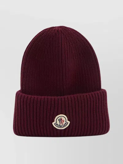 MONCLER CASHMERE AND WOOL KNIT BEANIE