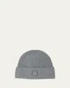 Moncler Cashmere Beanie In Gray