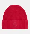 Moncler Mütze Aus Kaschmir In Red