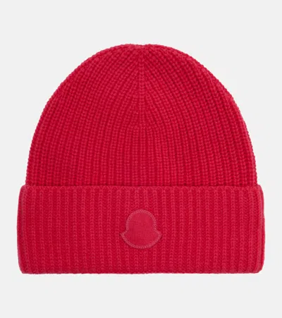 Moncler Mütze Aus Kaschmir In Red