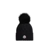 Moncler Bonnet En Cachemire Mélangé Avec Pompon