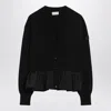 Moncler Cashmere Blend Cardigan Peplum Hem