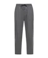 Moncler Cashmere Blend Jogging Trousers In Gray