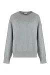 Moncler Relaxed Fit Cashmere Sweater In Gray