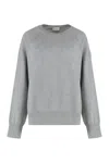 Moncler Relaxed Fit Cashmere Sweater In Gray