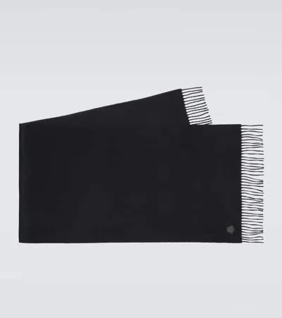 Moncler Cashmere Felt Scarf In Black