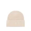 Moncler Cashmere Ribbed Knit Beret With Turn-up Brim In Neutral