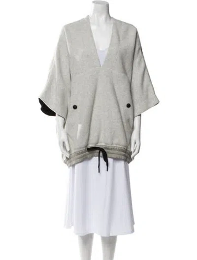 Pre-owned Moncler Cashmere Jacket In Gray