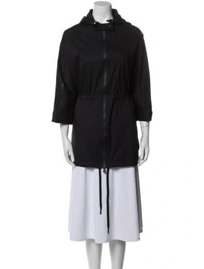 Pre-owned Moncler Cashmere Parka In Blue