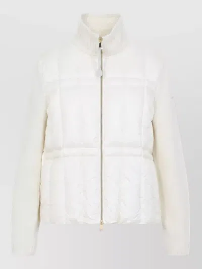 Moncler Cashmere Parka Coat In White