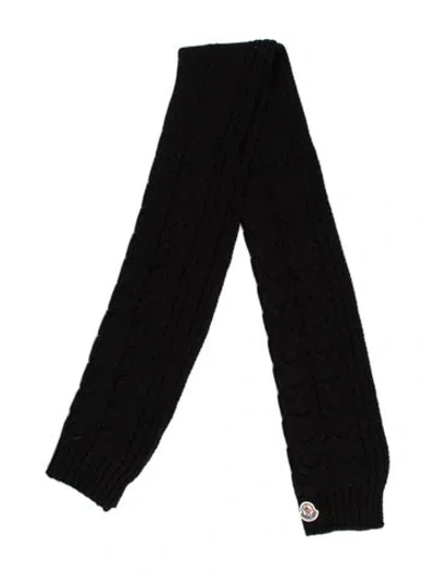 Pre-owned Moncler Cashmere Scarf In Black