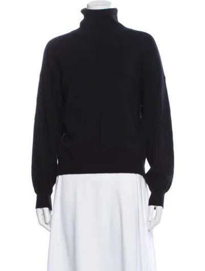 Pre-owned Moncler Cashmere Turtleneck Sweater In Black