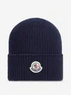 Moncler Cashmere Wool Beanie In Blue