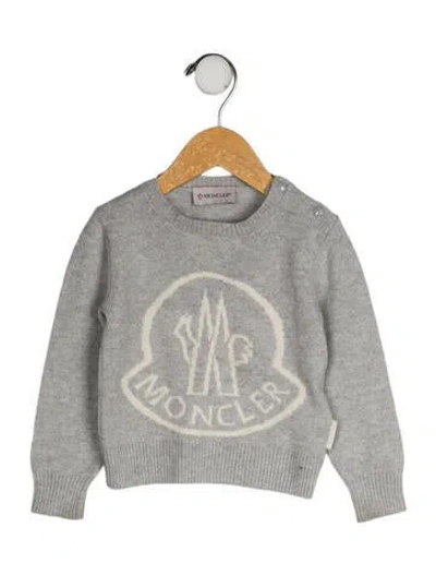 Pre-owned Moncler Babies' Cashmere-wool Blend Sweater In Grey