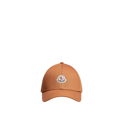 Moncler Casquette En Gabardine De Coton In Sand
