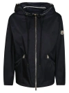 MONCLER MONCLER CASSIOPE LOGO PATCH ZIP