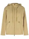 Moncler Cassiopea Cream Polyester Jacket