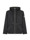 Moncler Cassiopea Drawstring Hooded Coat In Black