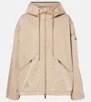 Moncler Beige Cassiopea Hooded Jacket In Beige