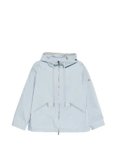 Moncler Cassiopea Hooded Jacket In Blue