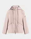 Moncler Cassiopea Hooded Jacket In Light Pink