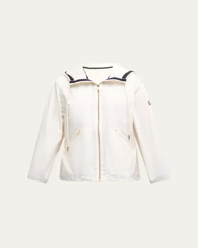 Moncler Cassiopea Hooded Utility Jacket In Natural