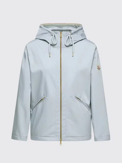Moncler Cassiopea Technical Fabric Hooded Windbreaker In Gray