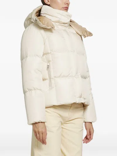 Moncler Castelnew Quilted Jacket In Nude