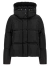 Moncler Castelnou Short Down Jacket In Black
