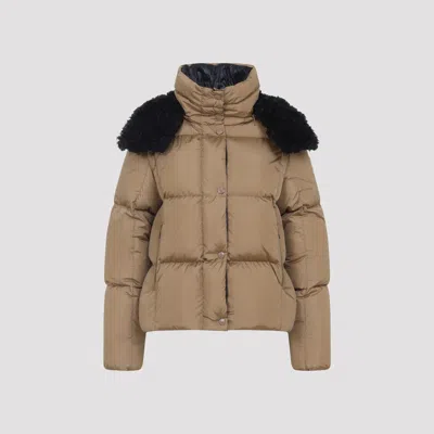 Moncler Castelnou Jacket Women In Brown