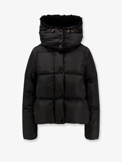 Moncler Castelnou Technique Nylon Down Jacket In Black