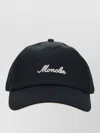 Moncler Casual Cap Curved Brim Eyelet Vents In Black