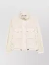 Moncler Casual Jacket With Concealed Hood And Drawstring Hem