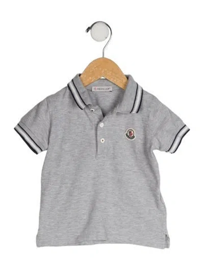 Pre-owned Moncler Babies' Casual Polo In Gray