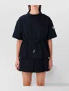 Moncler Casual T-shirt Drawstring Waist In Black