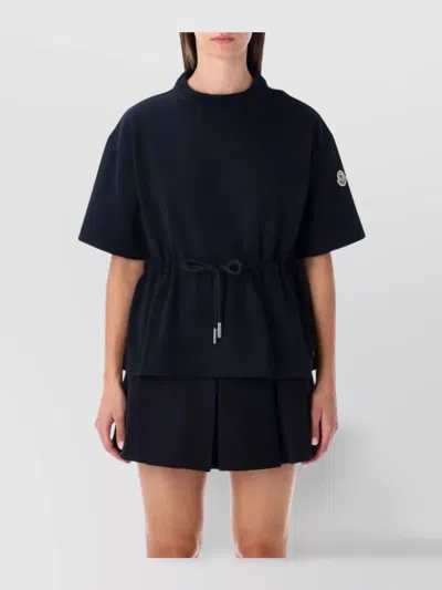MONCLER CASUAL T-SHIRT DRAWSTRING WAIST