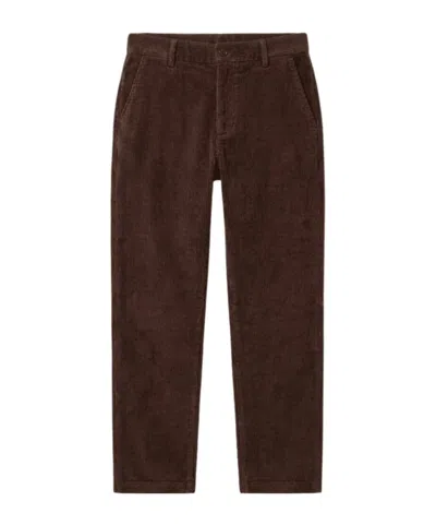 Moncler Casual Trousers With Belt Loops In Brown
