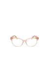 Moncler Cat-eye Frame Glasses In Nude