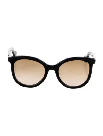 Pre-owned Moncler Cat-eye Gradient Sunglasses In Black