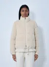 Moncler Cedre Teddy Down Jacket In White