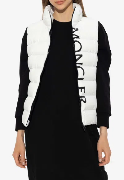 Moncler Cenis Zip-up Down Vest In White