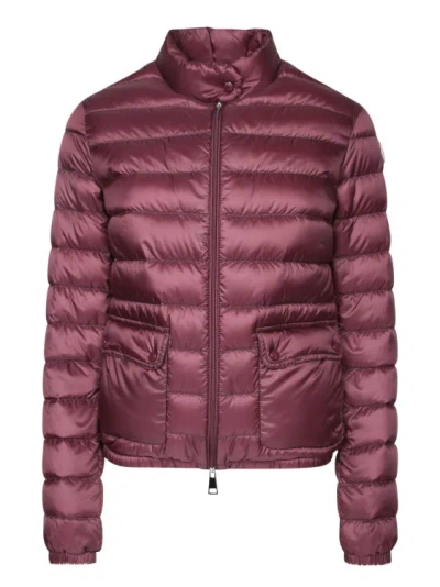 Moncler Central Zip Closure Jacket In Red