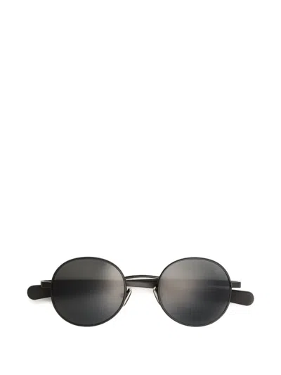 Moncler Centro Round-frame Sunglasses In Black