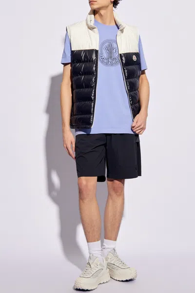Moncler ‘cerces' Down Vest In Navy Blue